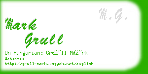 mark grull business card